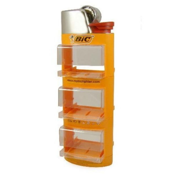 Bic Lighter Shape Display Orange 20x58,5x12,2cm (BxHxT)